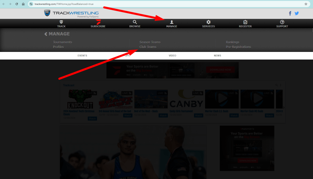 trackwrestling club login
